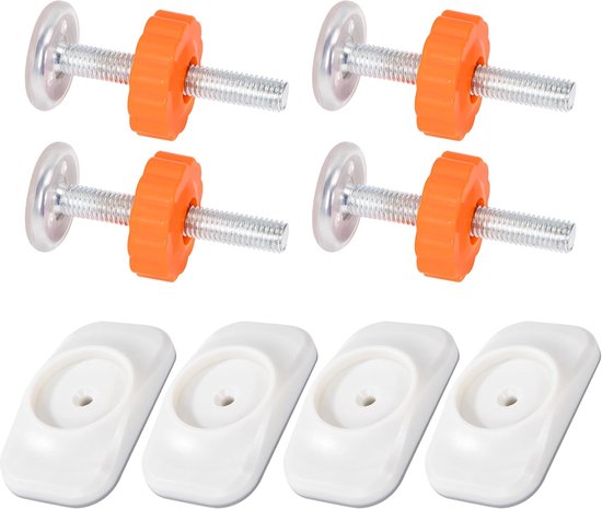 Pack of 8 Pressure Screws for Child Grille and Safety, Wall Protection, Pads, Stair Grate, Screws for Child Safety Doors, Pet Door Grille