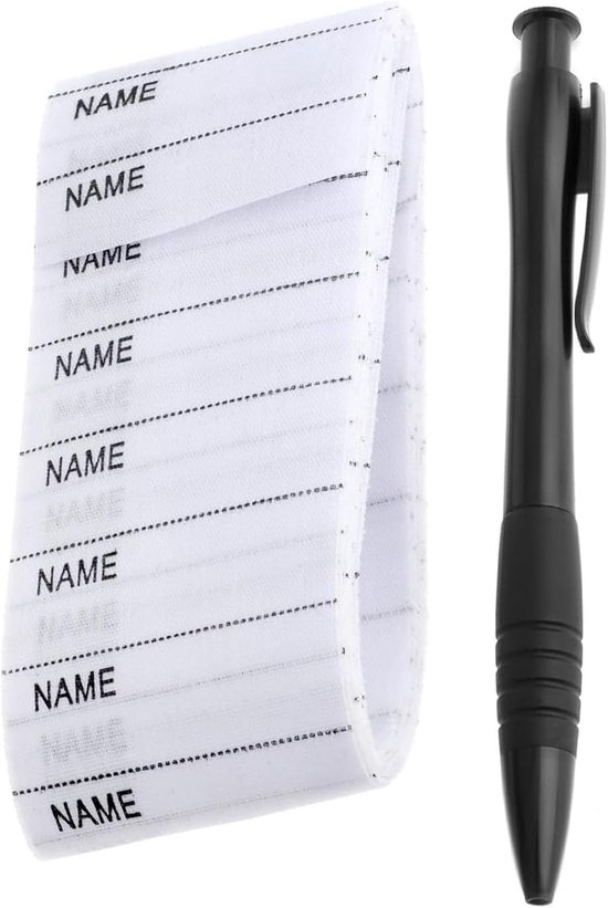 Pack van 200 strijklabels - naambadge voor kleding - kinderdagverblijf - waslabels voor strijken - verpleeghuis waslabels - naamstickers voor strijken - voor wasgoed - strijken - enzovoort van Merkloos	