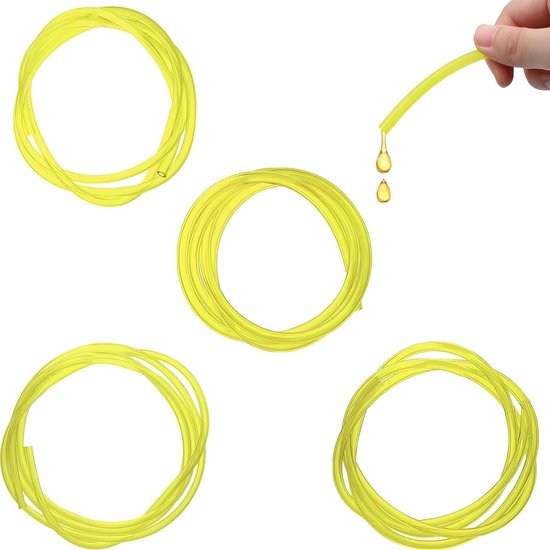 Pack van 4 Brandstofslangen - Brandstofslang - Brandstoflijn voor kettingzagen - Drukreiniger (2mm x 3.5mm - 2.5mm x 5mm - 3mm x 5mm - 3mm x 5mm - 3mm x 3mm x 5mm 36 inch) van Merkloos	