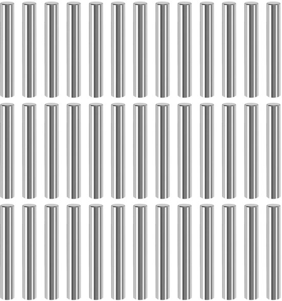 Pack van 40 Cilinderpennen - Diameter 6 x 40 mm - Planksteunen - Vloerrekken - Metaal - Meubelaccessoires - Cylindrische Planksteunen voor Kasten - Opslagoplossingen van Merkloos	