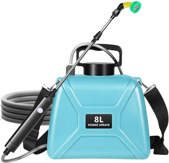 Paco Goederen® Elektrische sproeier - Drukspuit - Tuin sproeier - Tuinslang - Oplaadbare sprinklersproeier - 8L Automatische elektrische sproeier