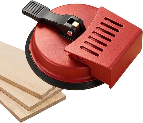 Parketspleet Fixeertool - Kierentrekker Vloer - Vloer Egaliseren - Stevige Zuignap - 12 x 12 x 0.1 cm - Zwart