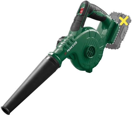 PARKSIDE Accu-blazer 20 V zonder accu en lader - Bladblazer met 4 opzetstukken van Parkside