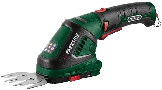 PARKSIDE® Accu-gras-/struikschaar - Accu: 4 V, 2,0 Ah - 2-in-1: voor perfecte gazonranden en getrimde struiken van Merkloos	