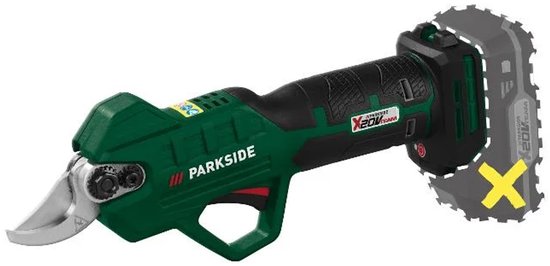 PARKSIDE® Accu-snoeischaar 20 V zonder accu - Snijcapaciteit: max. 28 mm in zachthout / 15 mm in hardhout - Accessoires: 1x Inbussleutel met kruiskopschroevendraaier, 1x Moersleutel, 1x Beschermhoes van Merkloos	