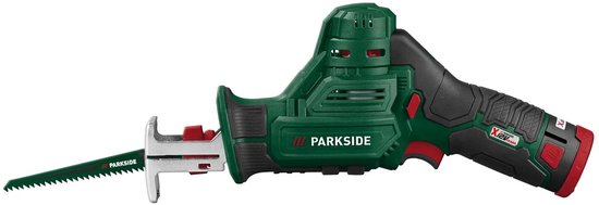 Parkside Accu - Takkenzaag 12V met accu en oplader - incl opbergkoffer van Merkloos	