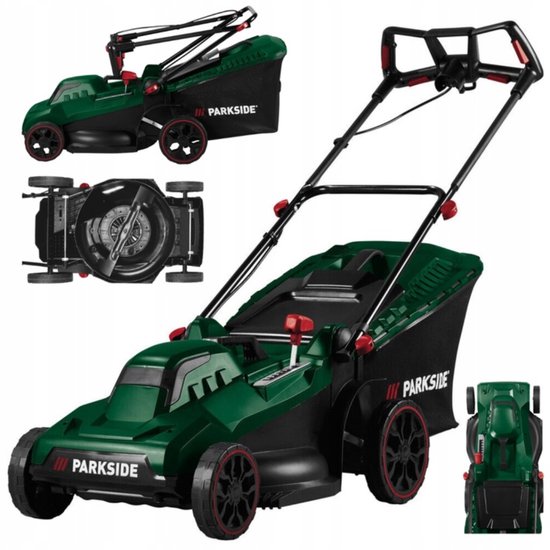 Parkside Elektrische Grasmaaier PRM 1800 C3 – 1800W – 55L Opvangbak – Hoogte Verstelbaar (2–7 cm) – Tuingereedschap voor Gazon van Merkloos	