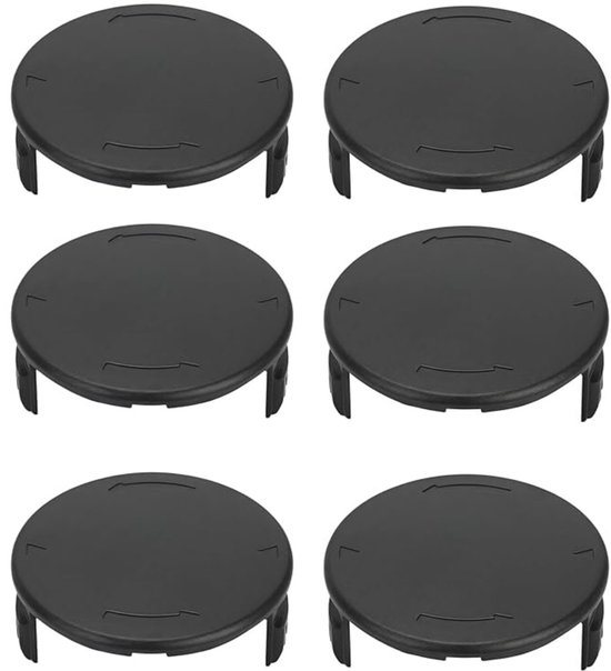 Parkside spoeldeksel trimmer 6-pack — ABS vervangende doppen compatibel met Parkside PRT 550 en PRTA 20-LI-serie