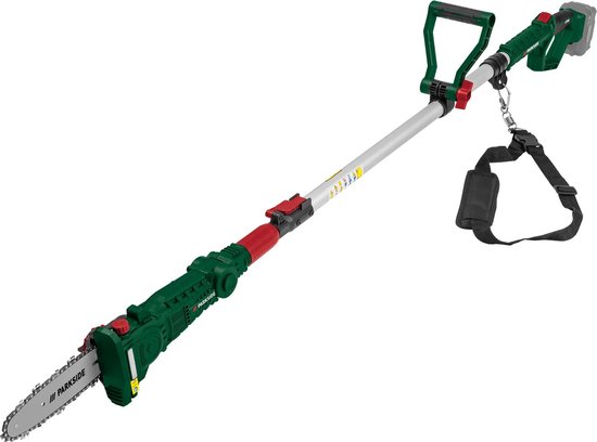 Parkside Telescopische accu Hoogsnoeier - 20V - Exclusief accu en snellader - Tot 4 M - Kettingsnelheid: max. 5 m/s - Snijlengte: ca. 20 cm van Parkside