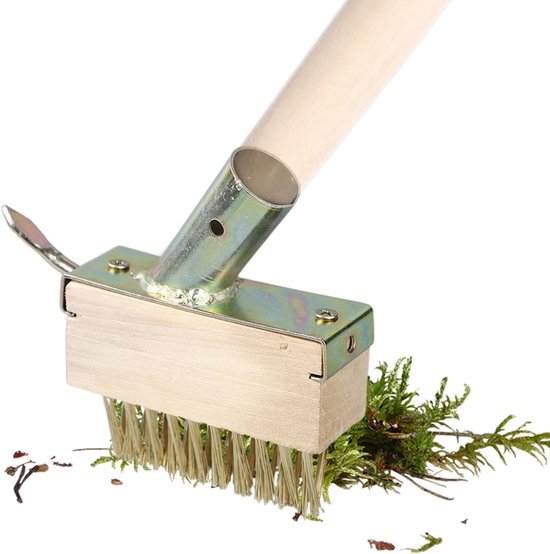 Paver Borstel - Onkruidborstel Voegenreiniger - Terrassen Reinigen - Hoekige Staalvezels - 10x3.5x4 cm van Merkloos	