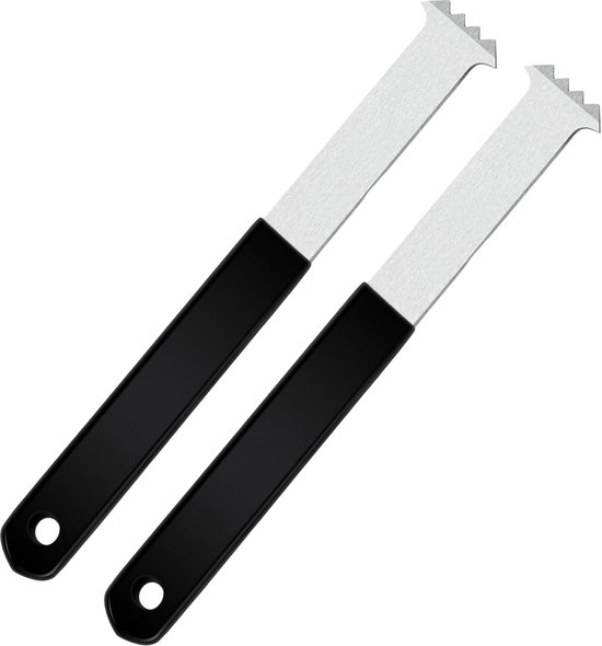 Paver Verwijderingshulpmiddel - Tegel Verwijderaar - Terras Reparatie - Robuuste Staalconstructie - 22.5 cm Lengte - Zwart Handvat van Merkloos	