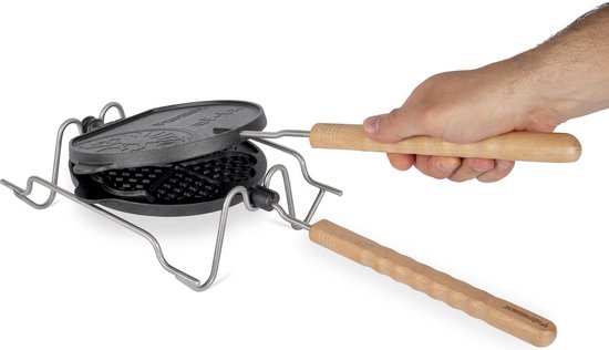 Petromax - Gietijzeren Wafel IJzer met Draaiframe van Petromax