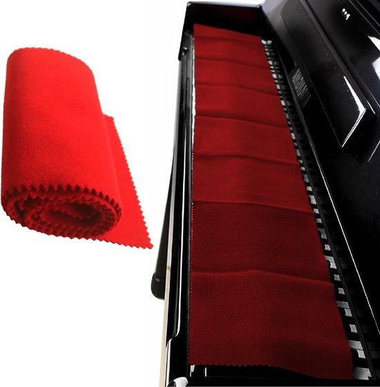 Piano Keyboard Cover - Dust Protection - Key Cover - 88 Keys Cloth - Electronic Keyboard - Digital Piano Accessoires van Merkloos	