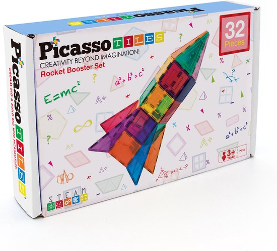 Picassotiles - Rocket booster set - 32 delig van PICA