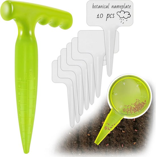 plantenbollen en tuingereedschap voor bloemzaai van Merkloos	