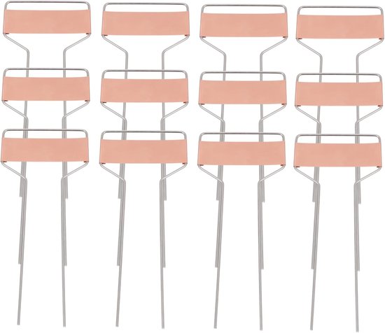 Plantenlabels Tuin - Borden Buiten - Planten Herkennen - Duurzaam Metaal - 15x6.5cm - Zilverkleurig