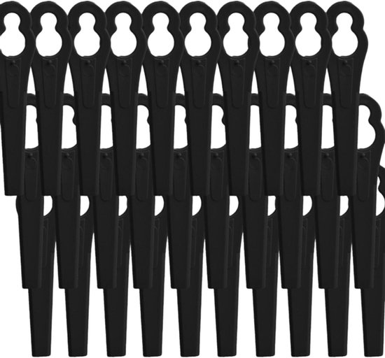 Plastic Grasmaaier Mesjes - Vervangende Mesjes Grasmaaier - Gazon Onderhoud - Universele Pasvorm - 83 mm - Zwart