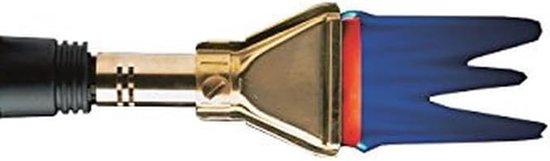 Platte brander opzetstuk - Soldeerlamp accessoire - Verf afbranden - Hoge gasdoorvoer - 2.5 cm buis - Zilver goud zwart