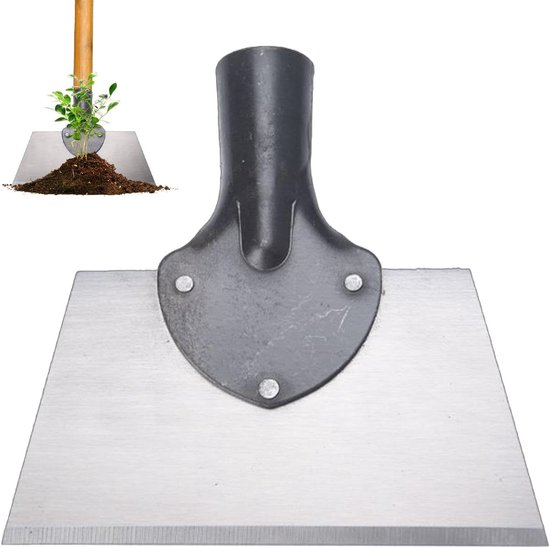 Platte schep voor landschapsarchitectuur, multifunctionele tuinschepje, multifunctionele tuinreinigingsschep, multifunctionele tuinreiniging, onkruidschraper, tuinreinigingsvel van Spear & Jackson