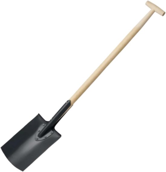 Platte spade - Robuuste spade - Tuin en bouw - Gehard staal blad - 115 cm - Niet gespecificeerd