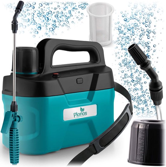 Plonos PL-607 Serie - Draagbare Accu Drukspuit - 5 Liter - Regelbare Spuitmond - Ergonomisch Ontwerp