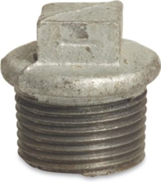 Plug Gietijzer Mega Verzinkt 1/2" Buitendraad Nr. 290 van Galvanitas