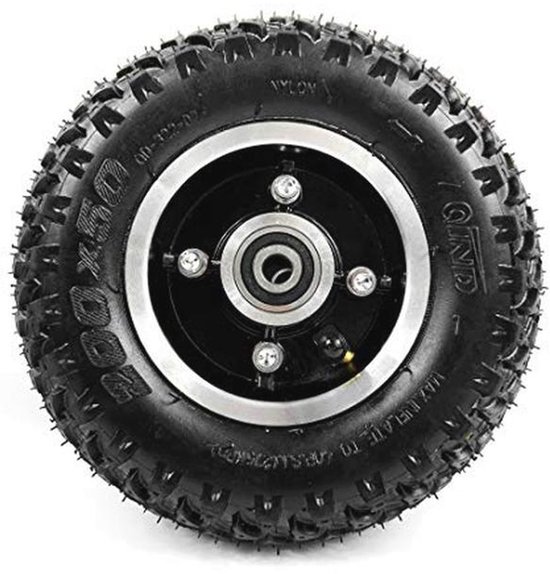 Pneumatisch Wiel 200x50 met Off-road Band voor Bergautoped en Skateboard van Merkloos	