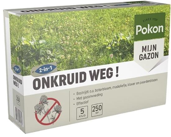 Pokon Onkruid Weg (5000 gram/250 m²) - Krachtige Onkruidverdelger - Met gratis cheatsheet