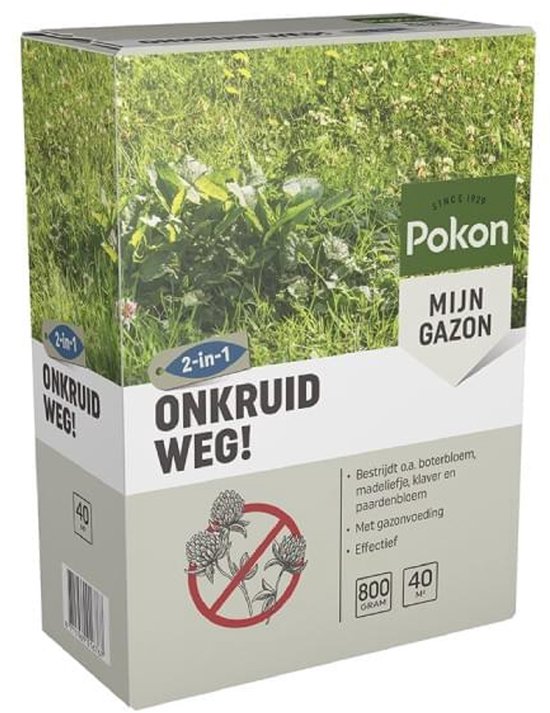 Pokon Onkruid Weg (800 gram/40 m²) - Krachtige Onkruidverdelger - Met gratis cheatsheet