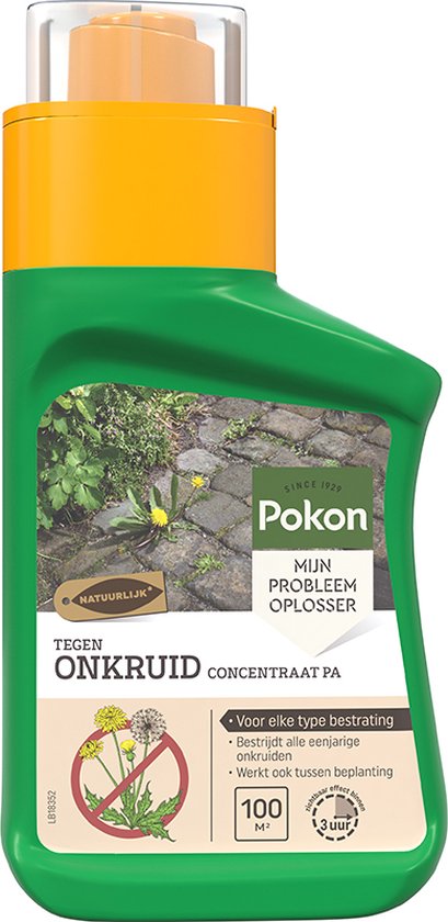 Pokon tegen Onkruid - Concentraat - 225ml - Onkruidbestrijding - Natuurlijk - Voldoende voor 100m²