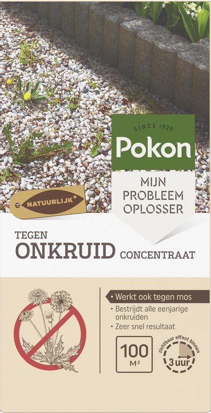 Pokon tegen Onkruid - Concentraat - 225ml - Onkruidbestrijding - Natuurlijk van Merkloos	
