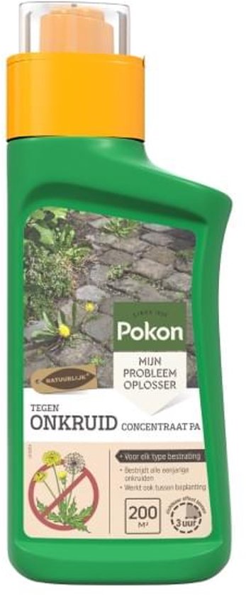 Pokon Tegen Onkruid Concentraat (450 ml) - Krachtige Onkruidverdelger - Met gratis cheatsheet van Pokon