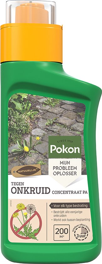 Pokon tegen Onkruid - Concentraat - 450ml - Onkruidbestrijding - Natuurlijk - Voldoende voor 200m² van Merkloos	