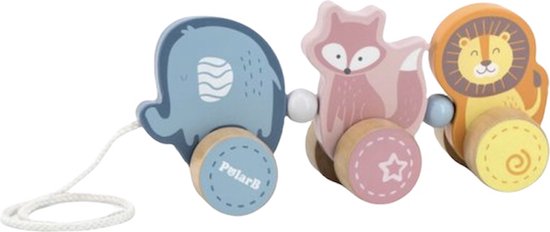 PolarB - houten trekdieren - kraamcadeau van Polar
