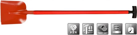 Polet Betonschop Professional met fibersteel zonder voetjes - 1100mm van Polet.