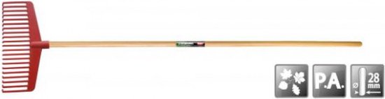 Polet BLADHARK 380mm polyam..M/STEEL(DISPLAY HERFST) van Merkloos	