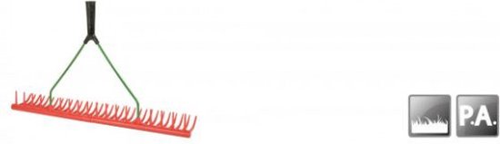 Polet Gazonhark 640mm kunststof van Merkloos	