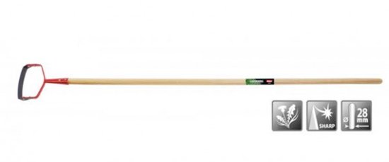Polet hak schaafmodel van16CM met essen steel van 150cm van Polet.