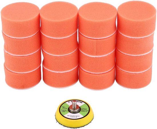 Polishing Pads [17 items] 5cm Polishing Pad Set, Polishing Sponge, Polishing Sponge, Existing for Polisher, Electric Drill, Polishing, Car Washing van Merkloos	