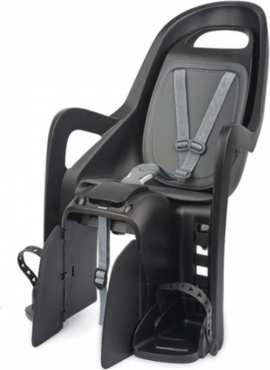 Polisport Groovy CFS Fietsstoeltje Achter - Zwart/Grijs van Polisport