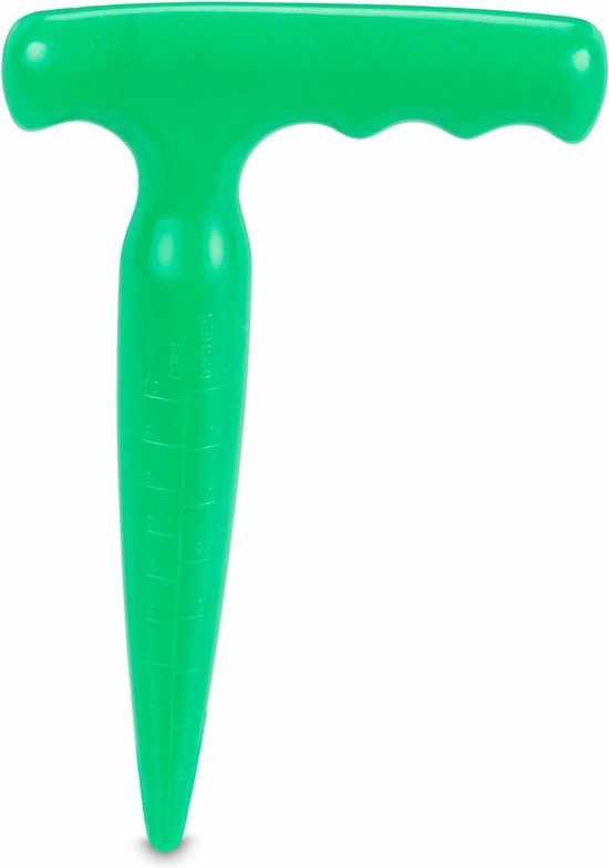 Pootstok kunststof - planthulp - bloembollen planten - verspeenstok - 18 x 11,5 x 2,5 cm van Talen Tools
