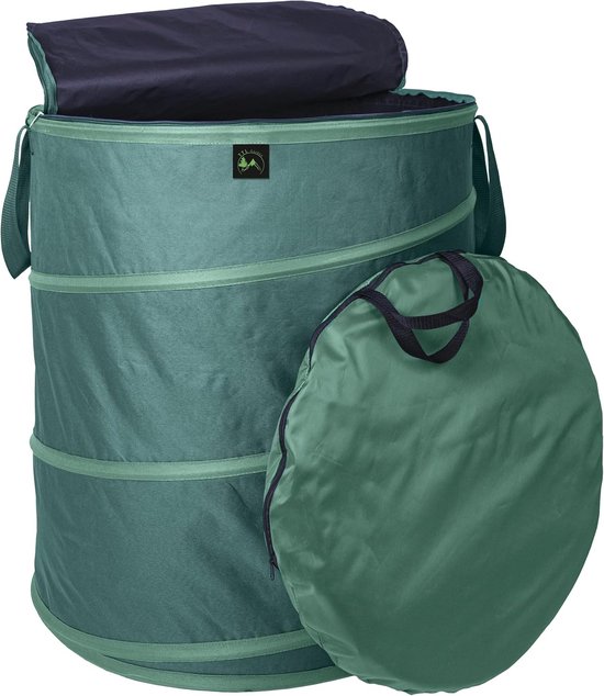 Pop-up Tuinzak 270 L met Deksel - Duurzame Tuinafvalzak voor Groen Snoeien en Tuin van Merkloos	