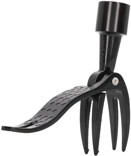 Portable 4 Claw Weed Picker Stand Up Weed Puller Aluminium Weed Picker 4 Claw Non Slip Wieden Head Tool van Merkloos	