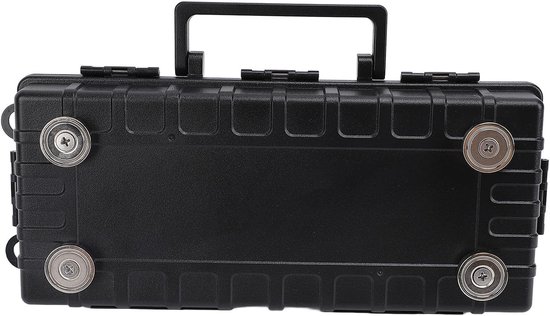 Portable Magnetic Key Box - Onder Auto - 4 Sterke Magneten - 5 Veiligheidsgespen - Waterdichte Verborgen Sleutelhanger - Voor Buitenactiviteiten en Reizen van Merkloos	