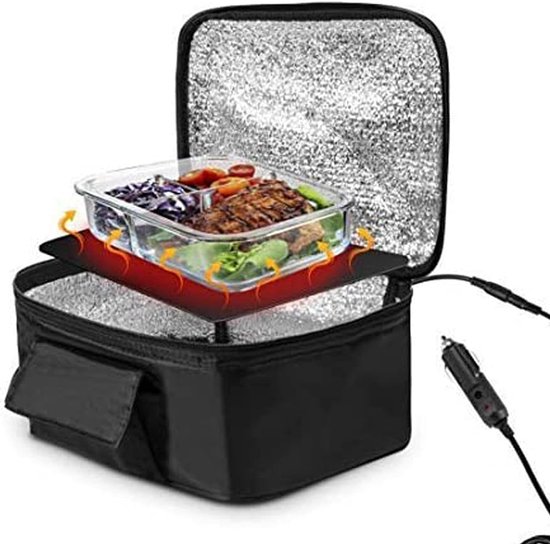 Portable Mini Car Microwave - Elektrische Oven met 12V Voertuig Plug - Snelle Verwarming - Picknick Box voor Reizen Camping Voedsel Koken van Merkloos	