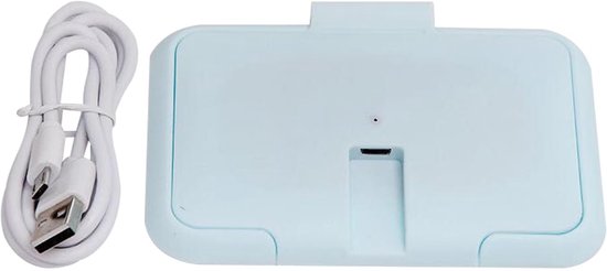 Portable Wet Sweeping Heater, USB Interface, High Efficiency, 104℉ Temperature, Top Heating, Suitable for Household, Car, Outdoor (BLUE) van Merkloos	