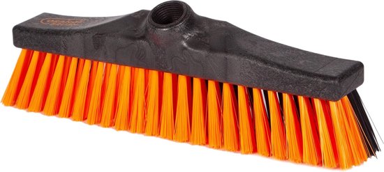 Portuur - OrangeBrush -Combi bezem- 30 cm - harde en zachte haren - Gemaakt van gerecycled kunststof - OB20330 van Portuur