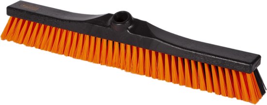 Portuur - OrangeBrush  - Combi bezem - 50 cm - Harde en Zachte haren - Gemaakt van gerecycled kunststof - OB20350 van Portuur