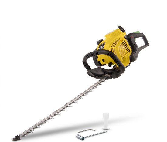 Powerplus Benzine Heggenschaar POWXG50300 - Benzine haagschaar van 26,5 cc, 4-takt, mes van 550 mm en afstand van 28 mm, tuingereedschap voor het knippen van struiken, heggen en planten van Powerplus