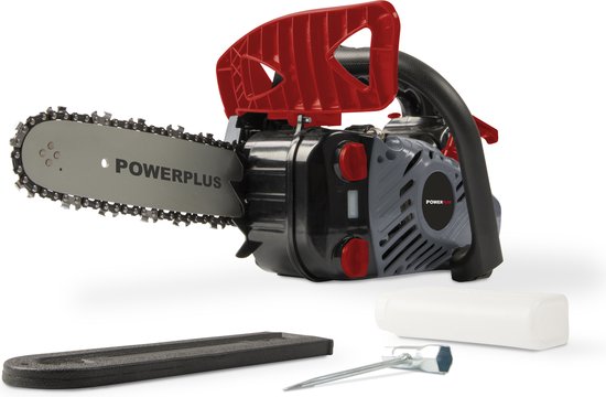 Powerplus Benzine Kettingzaag POWEG2005 - Snoeizaag op benzine van 25,4 cc, zaagblad van 25 cm en brandstoftank van 0.39 L, tuingereedschap van Powerplus